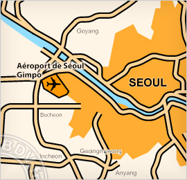 Plan de l'aéroport de Seoul