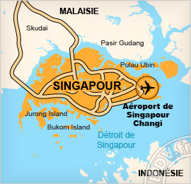 Plan de l'aéroport de Singapour
