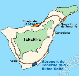 Plan de l'Aéroport de Tenerife Sud - Reina Sofia