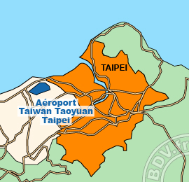 Plan de lAéroport international Taiwan Taoyuan - Taipei