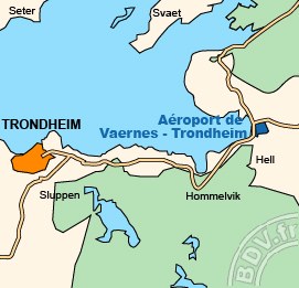 Plan de lAéroport de Vaernes - Trondheim