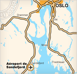 Plan de lAéroport de Torp Sandejford