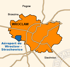 Plan de lAéroport de Wroclaw - Strachowice