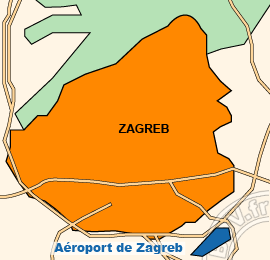 Plan de lAéroport de Zagreb