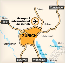 Plan de l'aéroport de Zurich