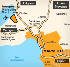 Marseille Airport Map