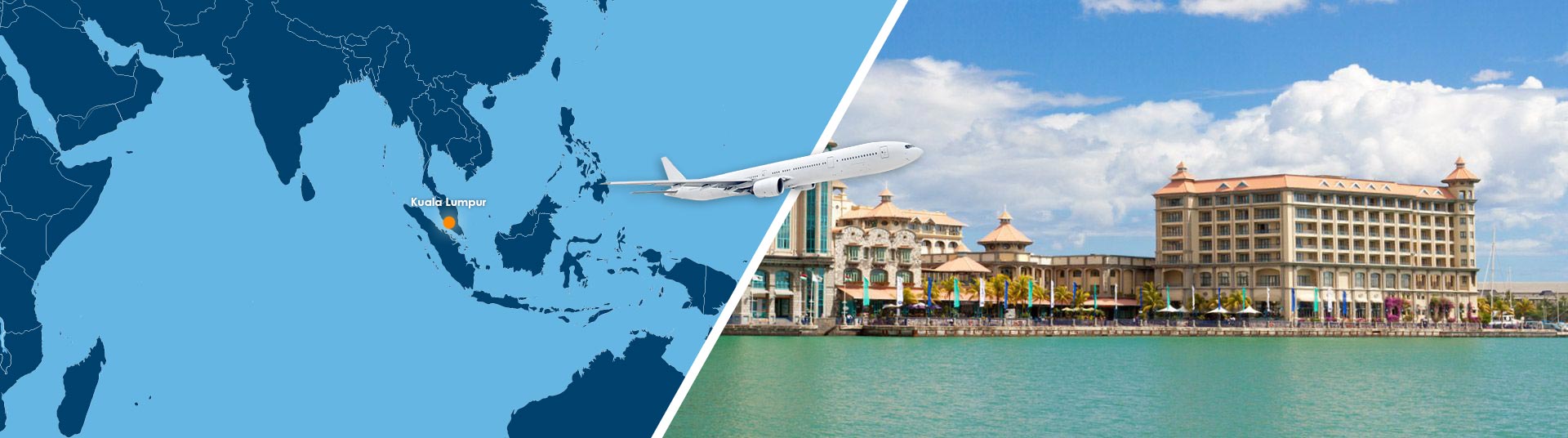 Vol Kuala Lumpur Port Louis pas cher : Réserver un billet avion KUL-MRU