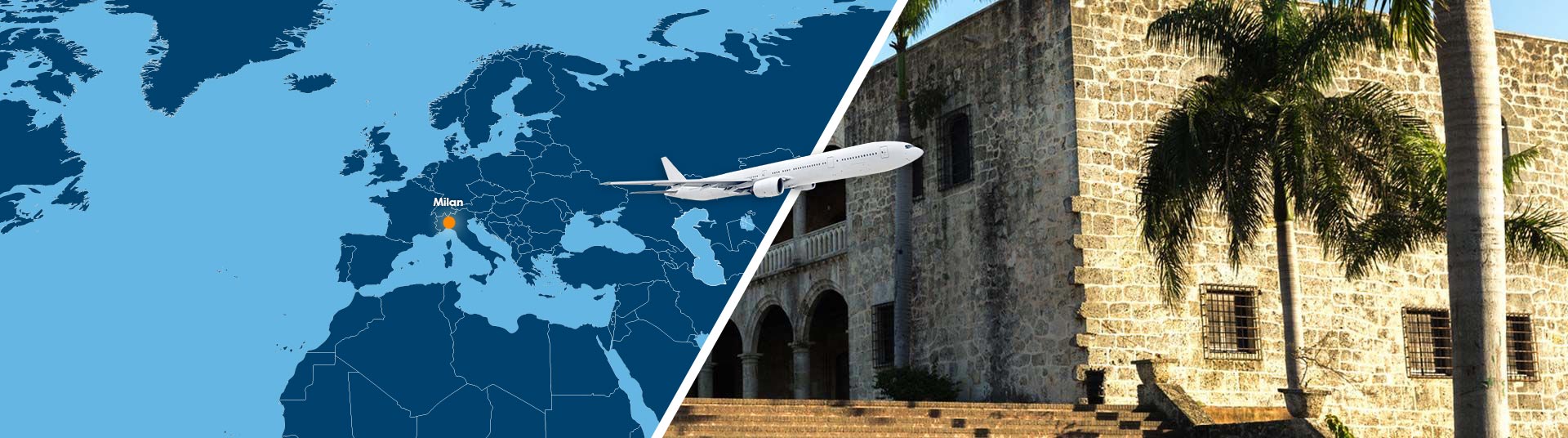Vol Milan Saint-Domingue