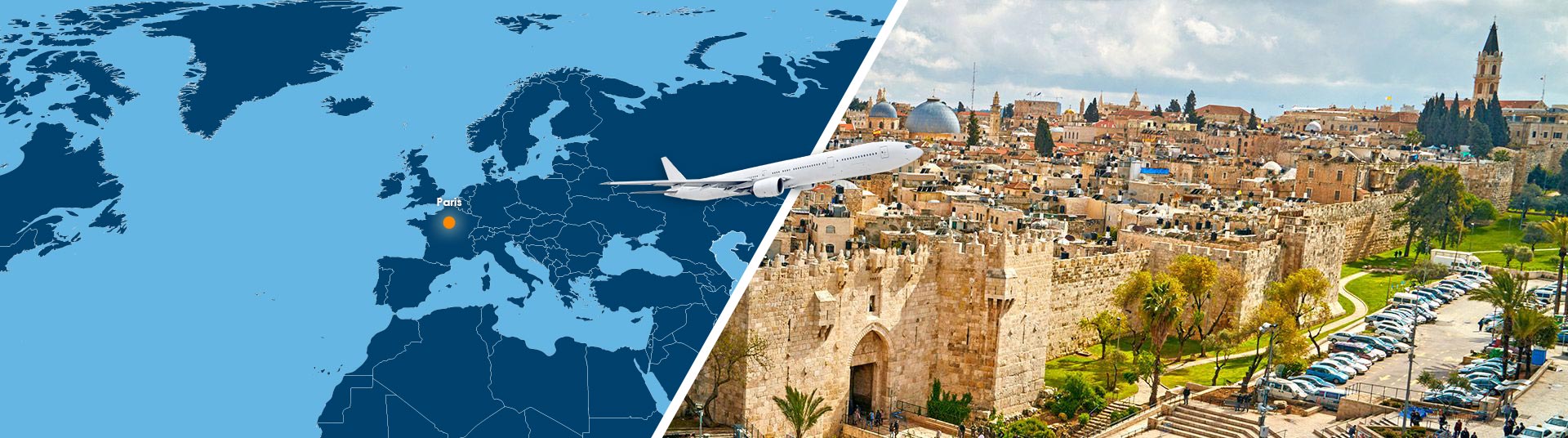 voyage en avion jerusalem